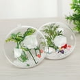 thumbnail image 4 of 5Pcs Oblate Shape Clear Plastic Ornament DIY Christmas Fillable Hanging Ball, 4 of 15