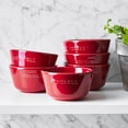 thumbnail image 3 of Henckels Ceramic 6-pc Round Ramekin Set - Cherry Red, 3 of 5