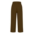 thumbnail image 4 of Pants for Women Casual Work Stretchy Slim Fit Trousers Office Slacks with Pockets, 4 of 6