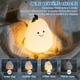 thumbnail image 5 of Smile Pear Shape LED Night Light Cartoon Silicone Night Light USB Warm Light, 5 of 5
