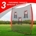 thumbnail image 3 of ANDGOAL Football Quarterback Trainer Net - Football Throwing Net Football Quarterback Training Equipment Training Net Qb Football Passing Net, Kicking Nets Practice Football, Football Net For Throwing, 3 of 7