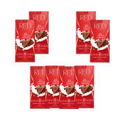 RED Chocolate Milk Chocolate -No Added Sugar -Piece Count: 8 Bars Size: 3.53 oz / 100g EACH