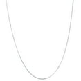 thumbnail image 2 of JewelStop 925 Sterling Silver Rhodium Plated 0.8 mm Cable Chain Necklace 20" w/Lobster Claw Clasp, 2 of 7