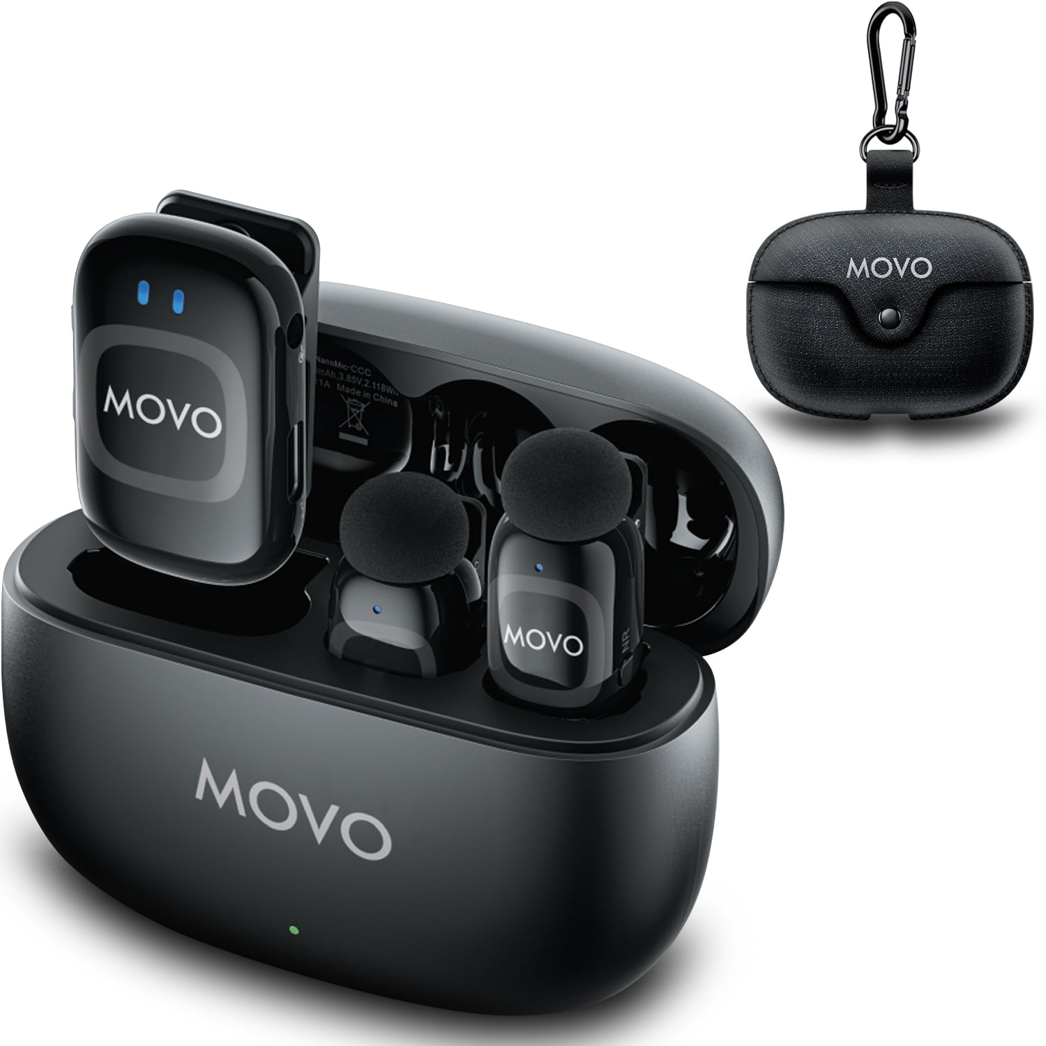 DJI ワイヤレスイヤホン DJI Mic 2 Transmitter (Shadow Black), Wireless Microphone, 14-Hour