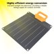 thumbnail image 4 of Panel Solar Flexible 20W 18V Panel Solar de Silicio Monocristalino Plegable con para Carga de Teléfonos Celulares Al Aire Libre ANGGREK  Otros, 4 of 8