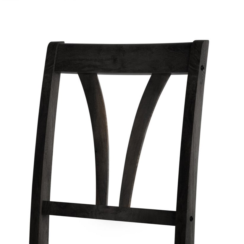 Home Design Dothan 4-Piece Counter Height Dining Chair Set with Padded Seats, Slat-Back Design, Sturdy Wood Frame, Modern Style, Black