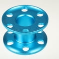 thumbnail image 2 of QualitChoice Finger Reel Anti Corrosion Spool Spool Courbe Conception Forte Résistance à l'Oxydation Solides Bobines Bobines Plongeur Sport Plongée Plongée en Apnée Noir Bleu, 2 of 6