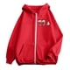thumbnail image 4 of WILLBEST Sudadera Deportiva para Mujer Ladies' Christmas Printed Zipper Long Sleeved Pocket Adjuststring Casual Hooded Sweatshirt 1931 XX-Grande, 4 of 8