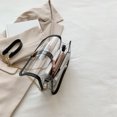 thumbnail image 2 of Bolso de cadena transparente con correa desmontable, bolso tipo cartera, bolso de mano tipo hobo para trabajo y concierto, 2 of 7
