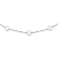 thumbnail image 1 of 14K White Gold White FW Cultured Pearl Necklace 16 Inch, 1 of 2