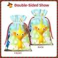 thumbnail image 2 of Yiaed Pikmin Print Christmas Small Burlap Bags with Drawstring, Burlap Gift Bags Christmas Linen Treat Sacks Gift Wrapping Bags Xmas Holiday Party-Small, 2 of 7