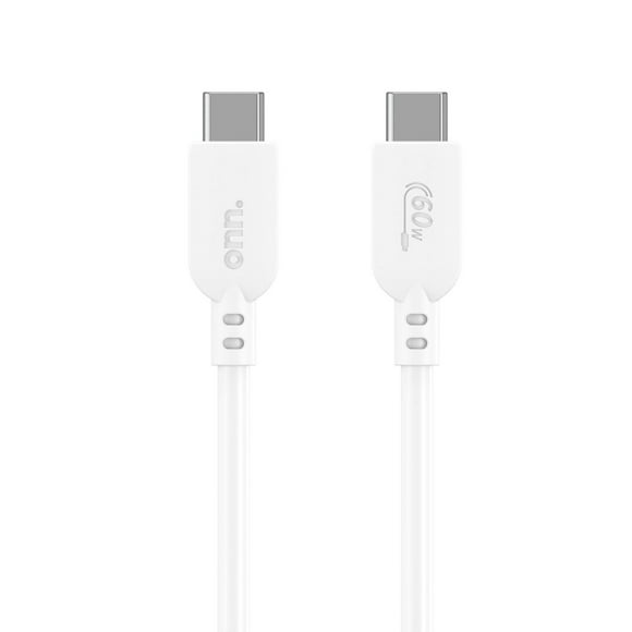 onn. USB 60W Certified USB-C to USB-C 10 FT/3 m Charge Cable, Transfer while Charging