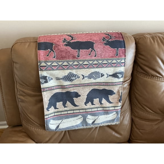 ELK Headrest Reversible Polyester Slipcover, Brown