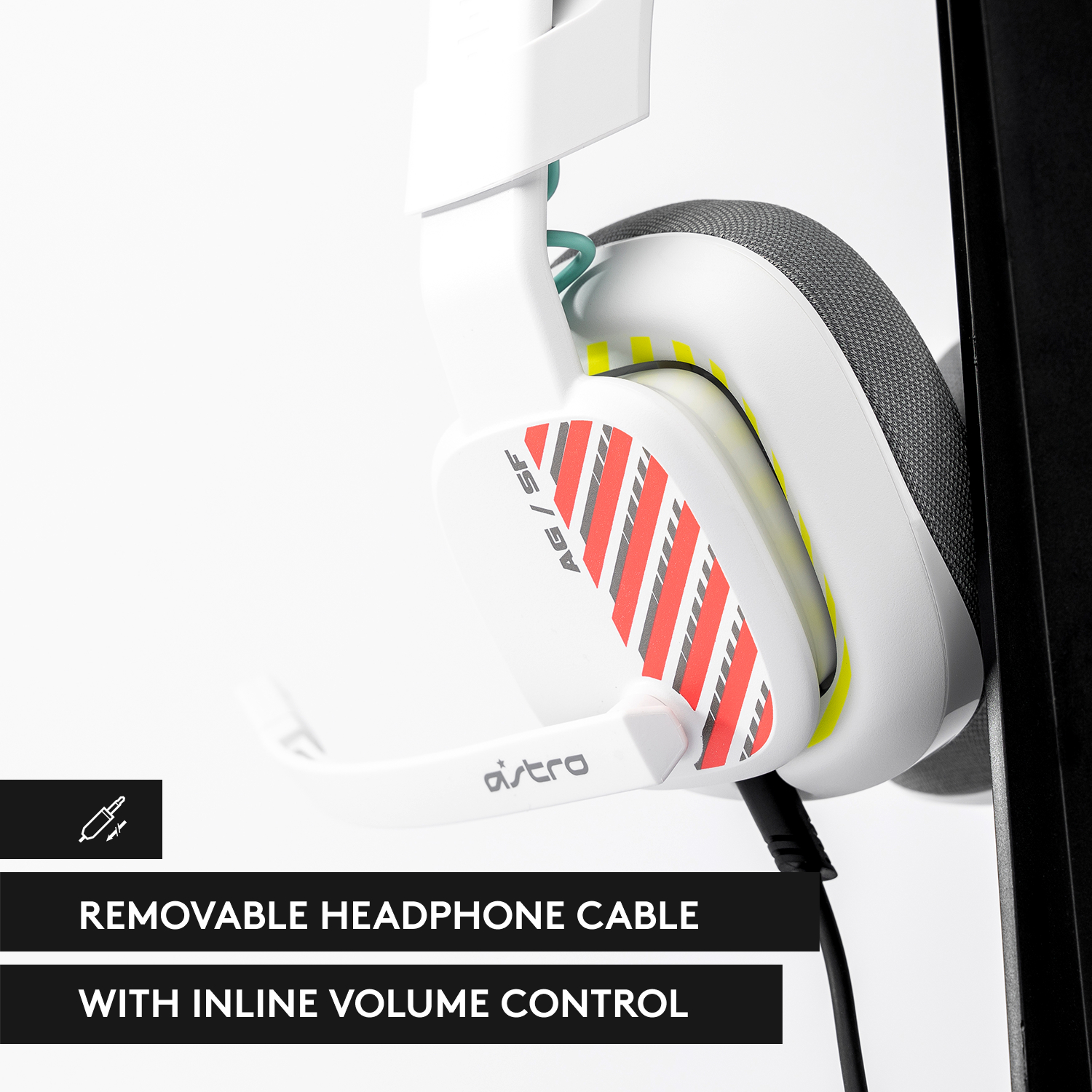 Logitech Astro A10 Gen 2 Wired Gaming Headset, White photo 4