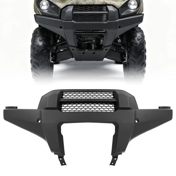 Kojem Front Bumper Cover for 2012-2023 Kawasaki BRUTE FORCE 750 Plastic Bumper Cover Textured Black