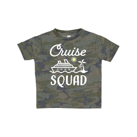 

Inktastic Cruise Squad with Vector Cruise Ship and Palm Trees Gift Toddler Boy or Toddler Girl T-Shirt