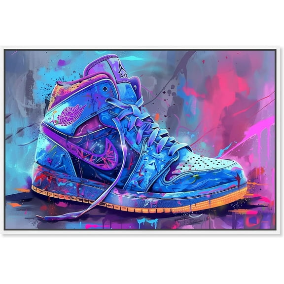 Sneaker Urban Style Canvas Wall Art Poster For Living Room Bedroom Home Office Artwork Gift 10x15 Inch Unframed