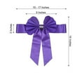 thumbnail image 4 of BalsaCircle 5 Purple Reversible Satin Faux Leather Bow Tie Chair Sashes Buckles Party Event, 4 of 8