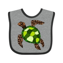Inktastic Turtle Illustration Boys or Girls Baby Bib