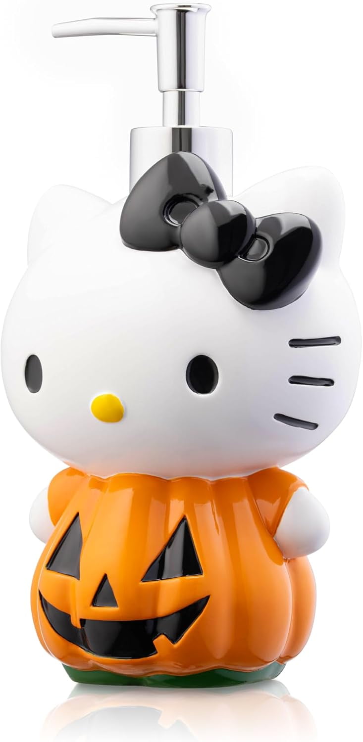 Sanrio Hello Kitty Pumpkin Jack-O-Lantern Soap & Lotion Dispenser