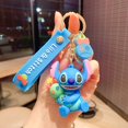 thumbnail image 1 of Anime Disney Keychain Cartoon Mickey Mouse Minnie Lilo & Stitch Cute Doll Keyring Ornament Key Chain Car Pendant Kids GiftChina Gao Jinjia LED, 1 of 2