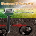 thumbnail image 4 of INVISBlUE 4 Pcs Mole Repellent – Solar Animal Repeller Stakes for Gopher, Moles, Groundhog – IP65 Waterproof Mole Repellent Stakes for Farm, Garden, Lawn, 4 of 9