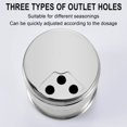 thumbnail image 4 of JoyMoreHome Seasoning Bottle Stainless Steel Dredge Shaker Rub Spice with Holes Powdered Sugar Shaker with Lid Shaker Cooking Rotatable Cover for Spice Salt Shaker Dispenser, 4 of 9