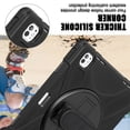 thumbnail image 3 of XYX Case for 13-inch iPad Pro 13 M4 2024 (Model:A2926/A3007) with 360 Degree Rotating, Hand Strap, Shoulder Strap, Black, 3 of 7