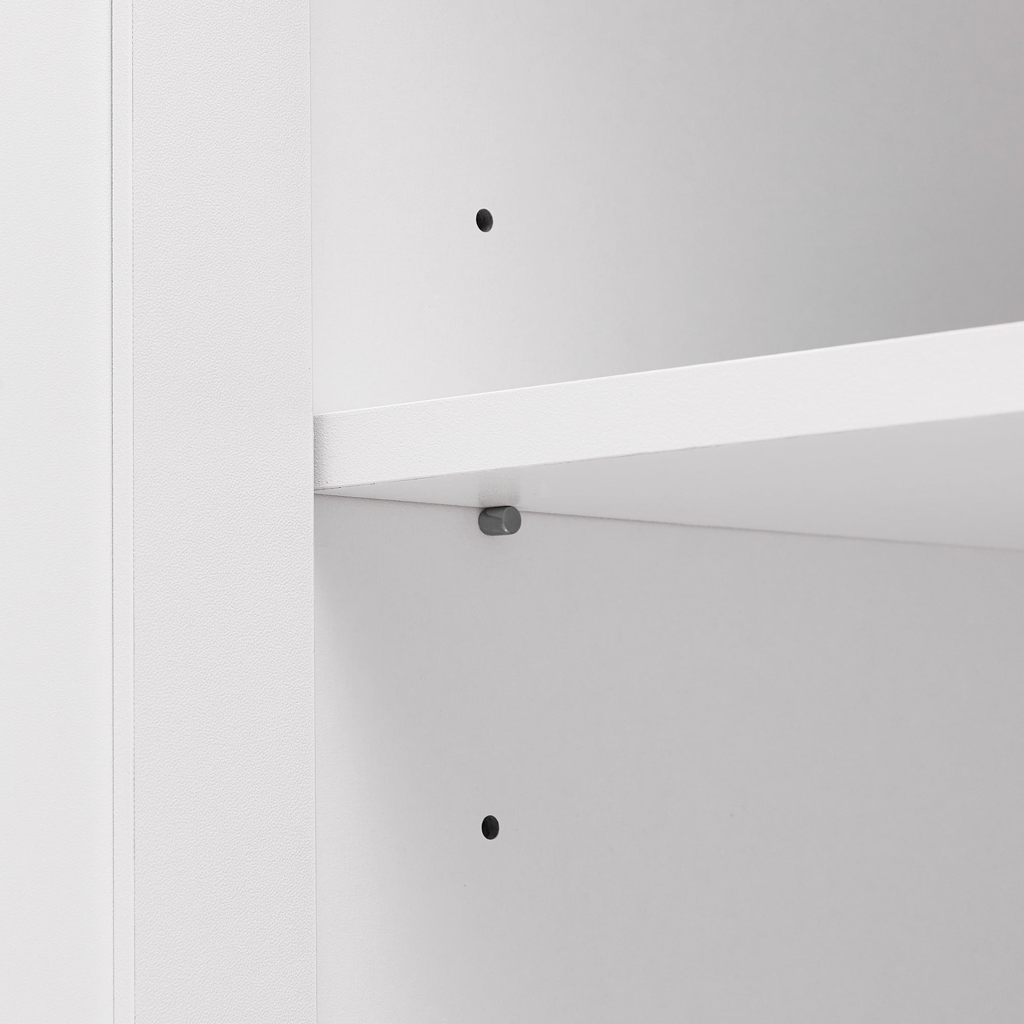 MIDOQIN Bathroom Storage Cabinet, Modern Linen Cabinet with 2 Doors & Adjustable Shelf, Freestanding Cupboard  for Bathroom, Living Room