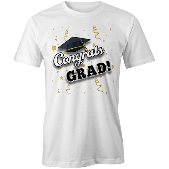 Congrats Grad T-Shirt | Senior Class White Tee Gift