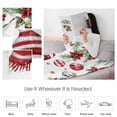thumbnail image 4 of Merry Christmas Throw Flannel Blanket 32x48In Xmas Ball Poinsettia Red Berry Bird Super Soft Cozy Bed Blanket, Lightweight Plush Fuzzy Bed Throw for Bedroom Sofa Couch Living Room, 4 of 4