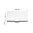 thumbnail image 2 of Uxcell Professional Business Card Holder Aluminum Pocket Credit Card Case, Black, Silver 2 Pack, 2 of 6