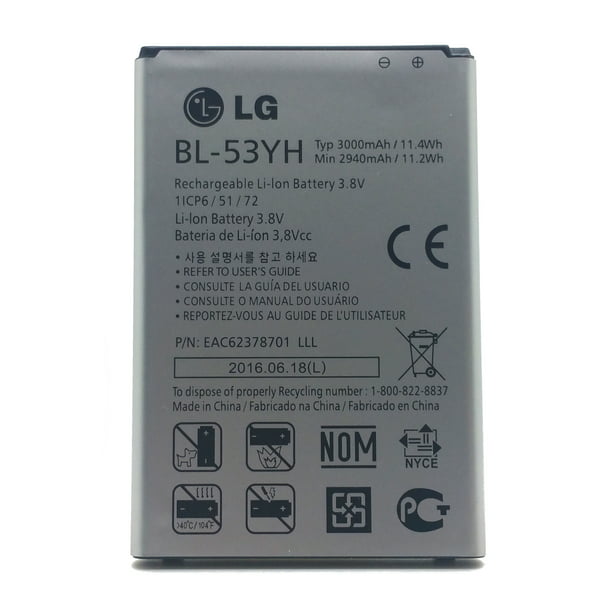 Desprecio disculpa Lucro New Original OEM Battery for LG G3 BL-53YH - Walmart.com