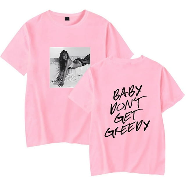 Tate Mcrae Baby don't Get Gourmand T-shirt Hommes Femmes Manches Courtes Mode Col Rond