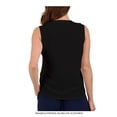 thumbnail image 2 of Blusa George para Mujer, Blusa sin Manga Cuello Mau sin Pinza Negro Talla G, 2 of 4
