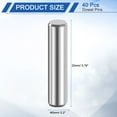 thumbnail image 2 of 40 Pack 5 mm x 20 mm Dowel Pins, 316L Stainless Steel Cylindrical Dowel Pins Shelf Support Peg Pin Rod Fasten Elements Metal Shelf Pegs Silver Tone, 2 of 6