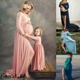 thumbnail image 2 of Accessoire Photo Robe Maxi pour Femmes Enceintes Robe de Maternité Mère Fille Assortie, 2 of 5