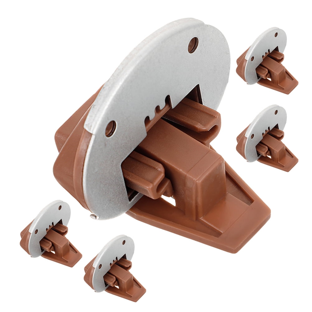 Vosarea Heavy Duty Undermount Drawer Slides with Stoppers Brown 5 Sets for Smooth and Drawer