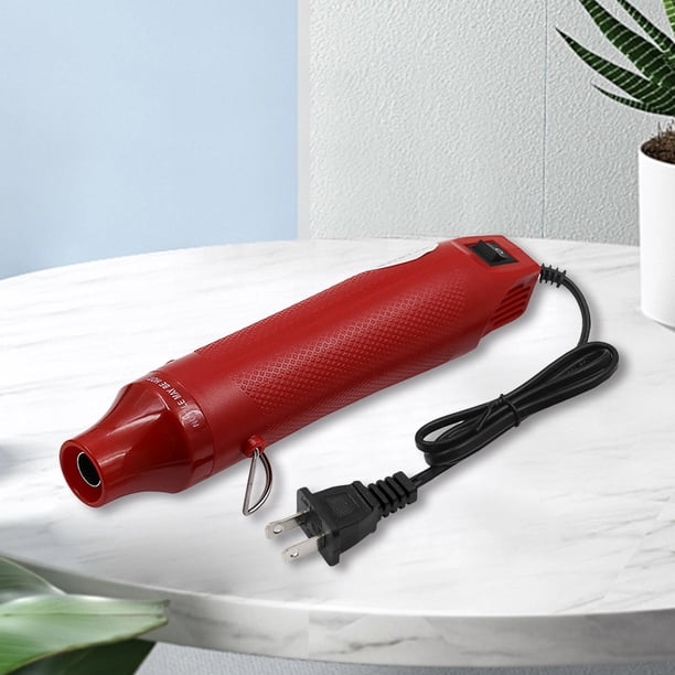 Pistola de calor Enchufe eléctrico de EE. UU. 300 W Kit de aire caliente pequeño 110 V Herramienta de bricolaje Rojo