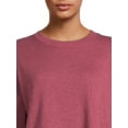 thumbnail image 2 of Time and Tru Women's Garment Wash Sweatshirt, 2-Pack, 2 of 5