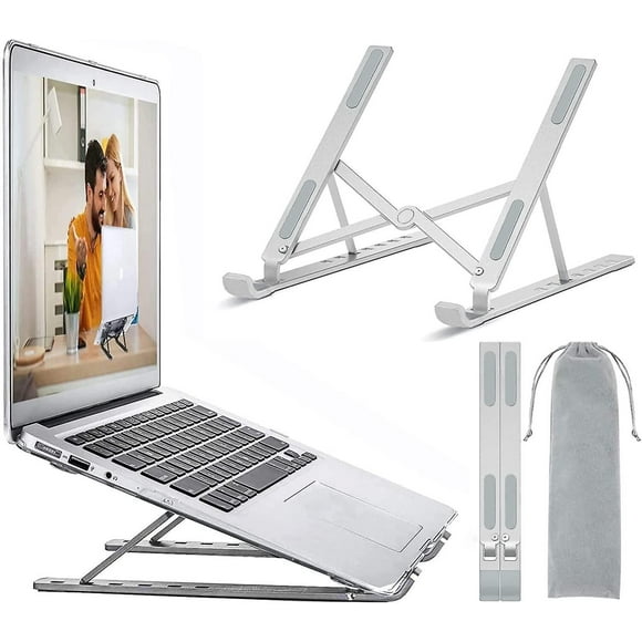 Dww-support Ordinateur Portable, Support Pc Portable Ventil En Aluminium Rglable, Refroidisseur Ergonomique Compatible Avec Macbook Air, Hp, Dell, 10-