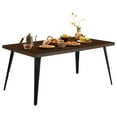 thumbnail image 1 of Homy Casa Dining Table for 4-6 Person - Kitchen Din Table for Kitchen Dining Room, Walnut, 1 of 8
