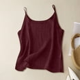 thumbnail image 2 of NIEWTR Summer Loose Round Neck Tank Top Sleeveless Strap T Shirt Women Womens Tank Summer Tank (XXXXXL,A176-Wine), 2 of 6