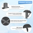 thumbnail image 2 of MUCHANT 10x8 FT Gazebo, Splicable Wall Mounted Gazebo & Pergola with Aluminum Frame, Awnings for Patio, for Backyard, Deck, Gray, 2 of 6
