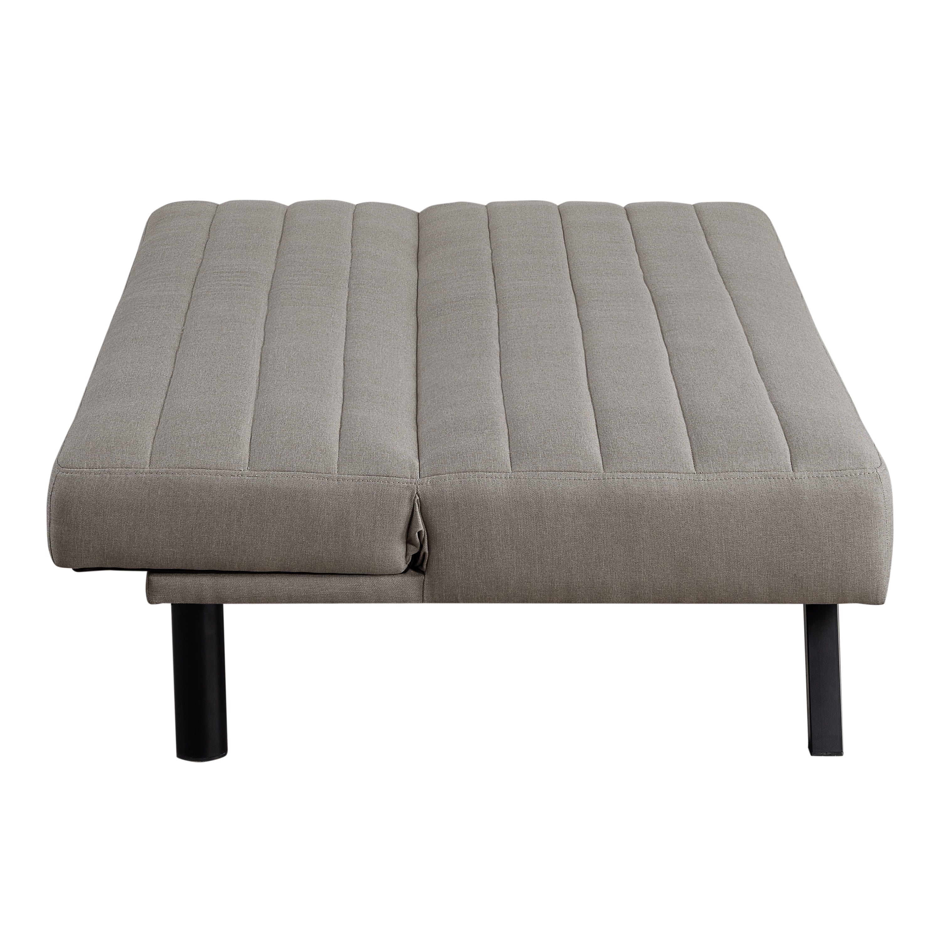 Serta Danbury Modern Twin Futon, Taupe Woven Fabric