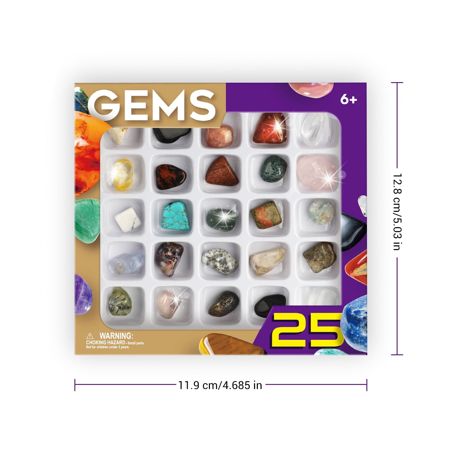 XXTOYS Rocks Collection, 25PCS Rock and Mineral Set for Kids XXTOYS Rocks Collection, 25PCS Rock and Mineral Set for Kids