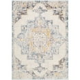 thumbnail image 3 of Livabliss Area Rugs for Living Room, 2x3 Ankara Traditional Ice Blue Rug, Bedroom Dining Room Home Decor Stain Resistant Carpet (2' x 2'11"), 3 of 8