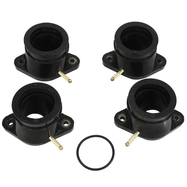 4Pcs Motorcycle Carburetor Interface Intake Outlet Manifold for XJR1200 94-98 XJR1300 XJR1300SP 98-05 FJR1300