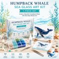 thumbnail image 5 of Clearance！DIY Sea Glass Mosaic Art Kit, Sea Glass Art Kit, Coastal Home Decor & Creative Handmade Gift，Whale, 5 of 8