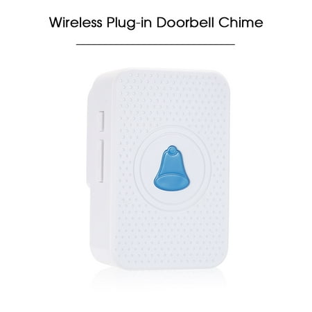Wireless Plug-in Doorbell Chime With LED 5 Levels Volume 55 Ringtones Compatible with Visual Doorbell with WiFi Wireless Doorbell App Voice Tips for Visitors (Best Ringtone Maker App)